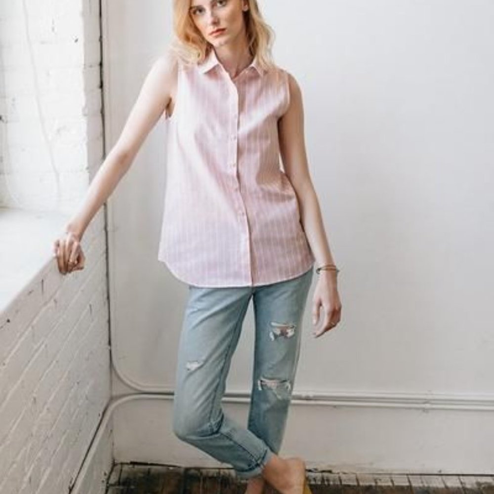 NWT Tradlands Highland Sleeveless Blush Stripe